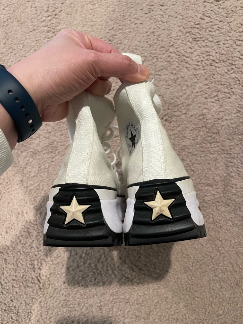 CONVERSE Run Star Hike Platform Hi-Top Canvas Shoes - Picture 6 of 9
